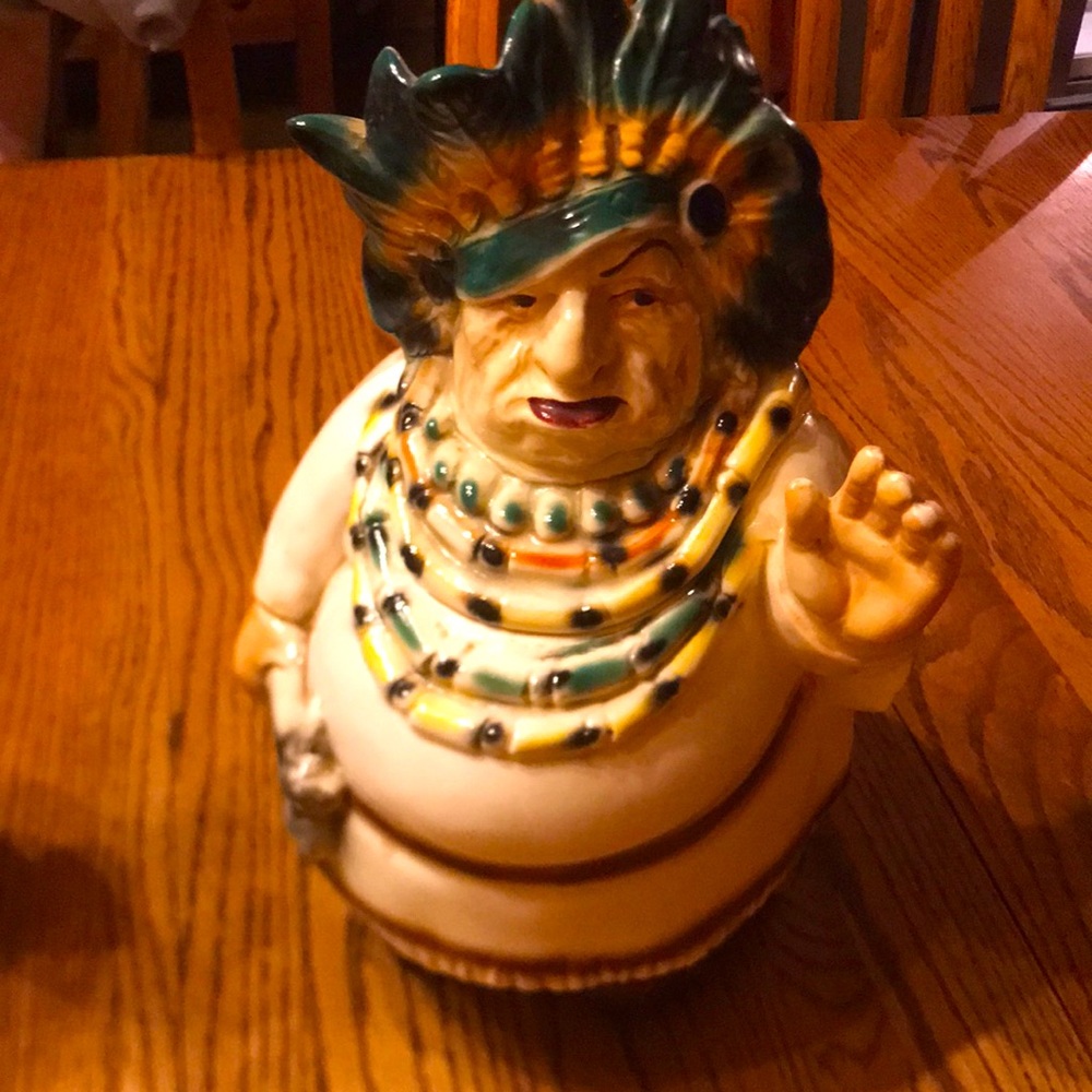 1950 Lane and co Los Angeles california      R. Nickerson cookiejar Indian chief